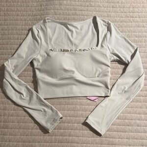 Cream Long Sleeve Women's Top